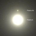 Artist’s impression van het stersysteem Polaris. © NASA/ESA/HST, G. Bacon (STScI)