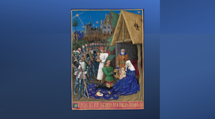 Schilderij van Jean Fouquet (15e eeuw). (via R.-G. Ojeda, RMN ; expositions.bnf.fr, wikimedia)