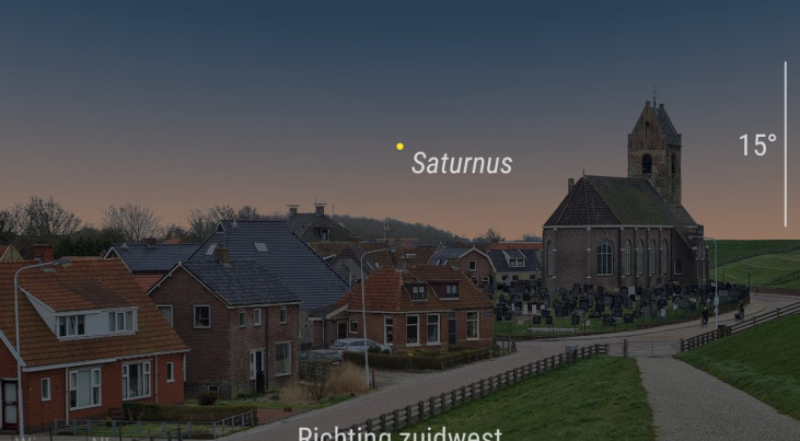 8 september: Saturnus hele nacht zichtbaar