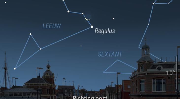29 september: Regulus (Leeuw) onder maan
