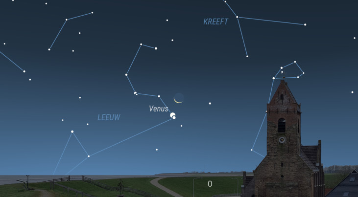 19 september: Maan bedekt Venus